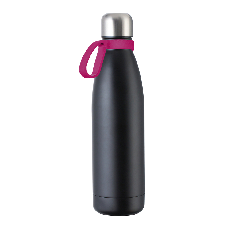 Fles RETUMBLER-myTOULON - magenta, zwart, zilver