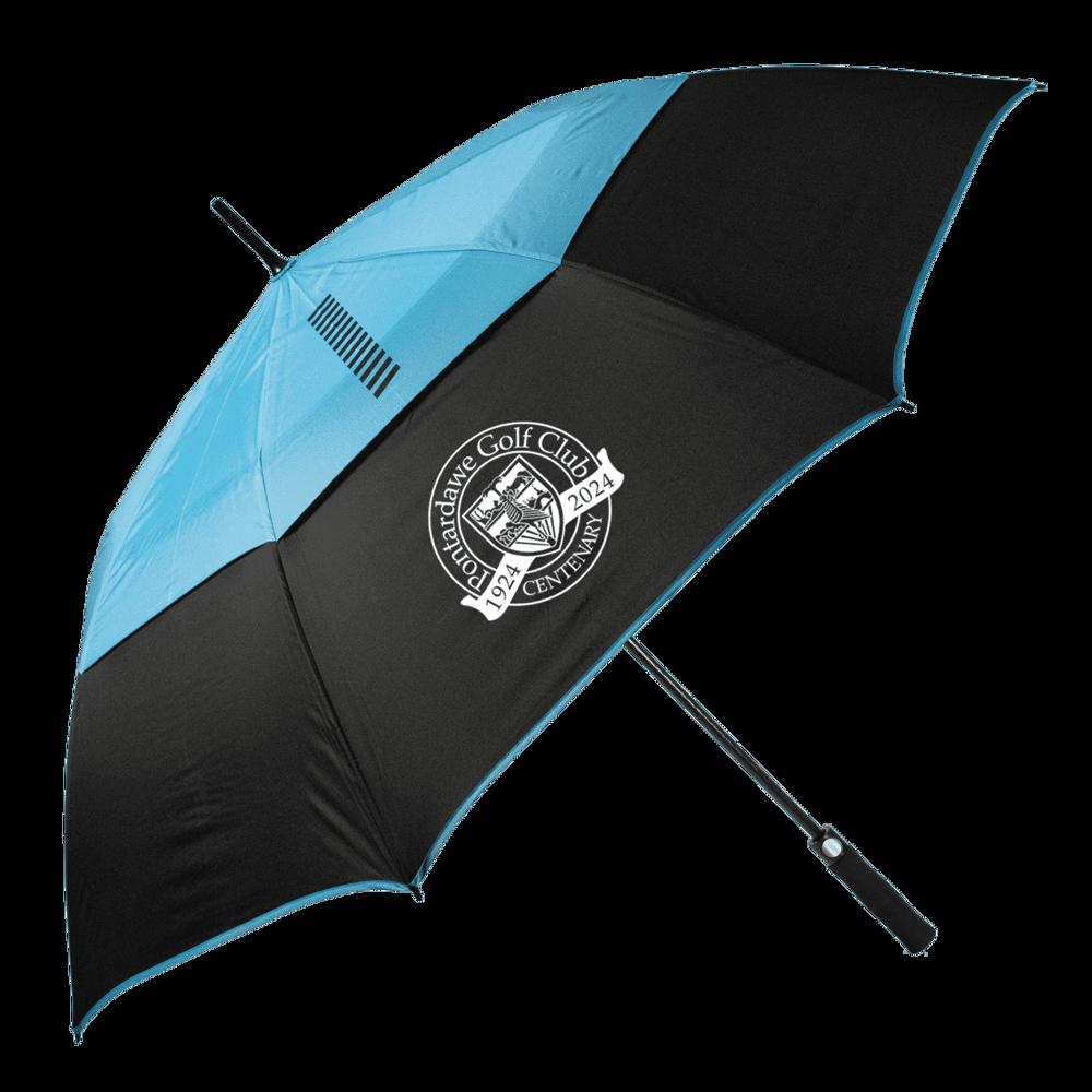 TourDry golfparaplu - Zwart/Blauw