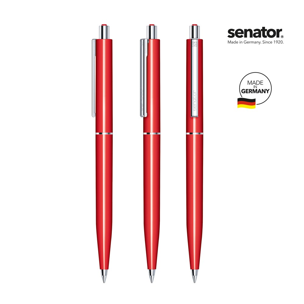 senator® Point  Polished  retractable pen - rood 186