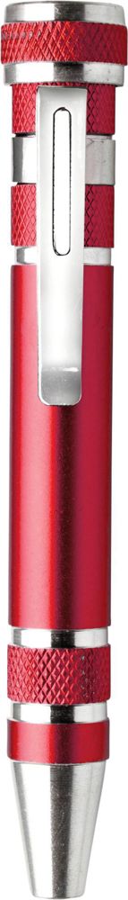 Aluminium zak schoevendraaierset Alyssa - Rood