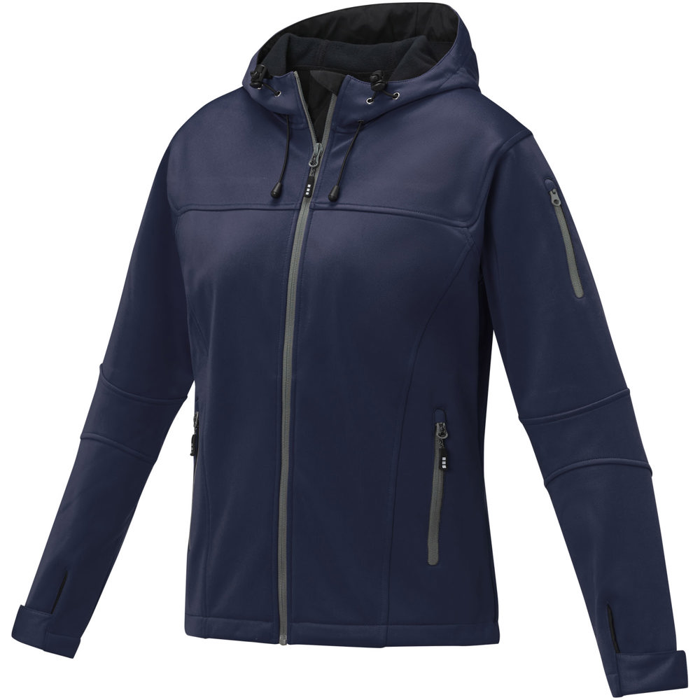 Match softshell dames jas - Marineblauw