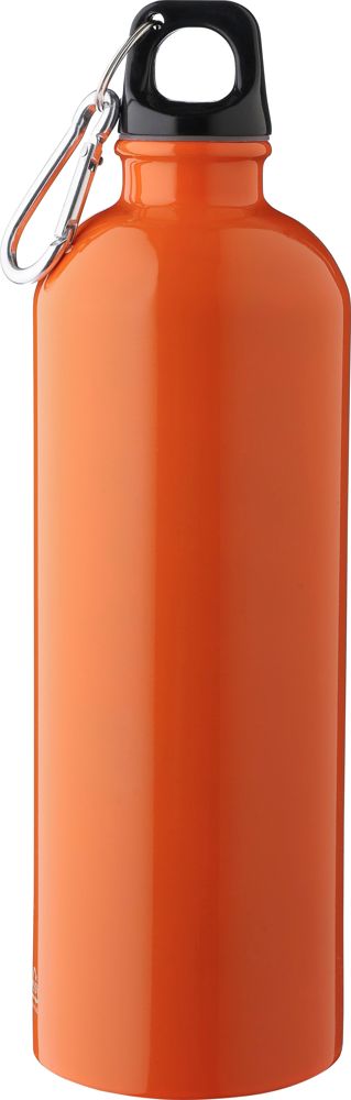 Gerecyclede roestvrijstalen enkelwandige fles (750 ml) Emeric - Oranje