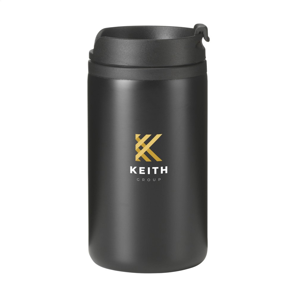 Thermo Can RCS Recycled Steel 300 ml thermosbeker - zwart (± PMS Black)