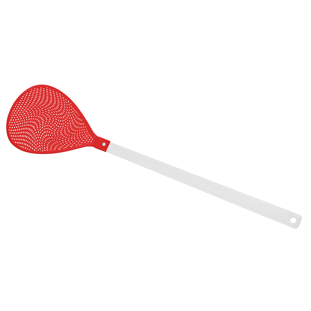 Vliegenmepper "ovaal" - Wit/rood