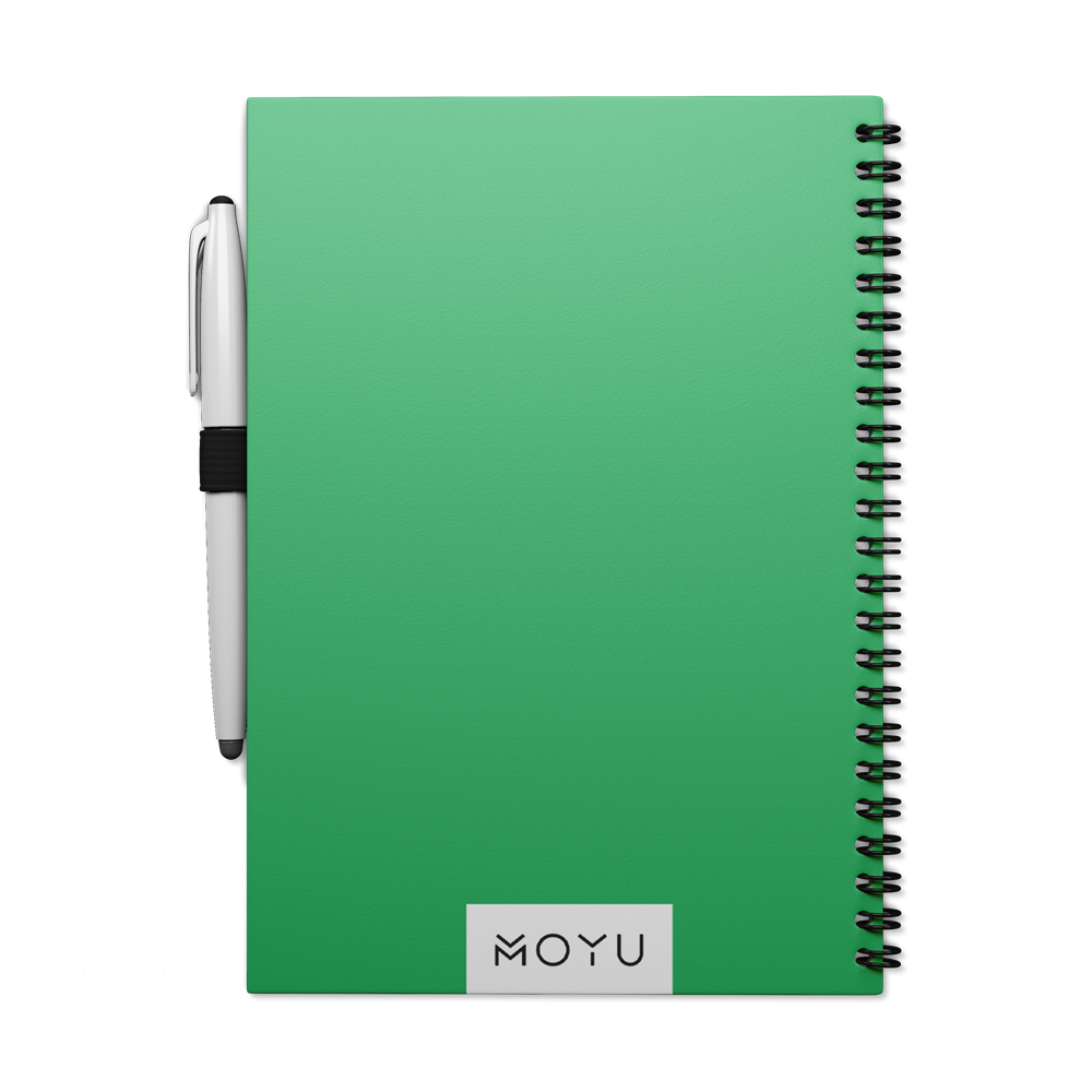 MOYU Uitwisbaar Steenpapier Notitieboek A5 Premium – 40 Pagina’s, Full Color, Ruitjes