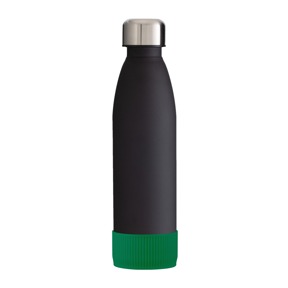 Fles GLASS - groen, zwart