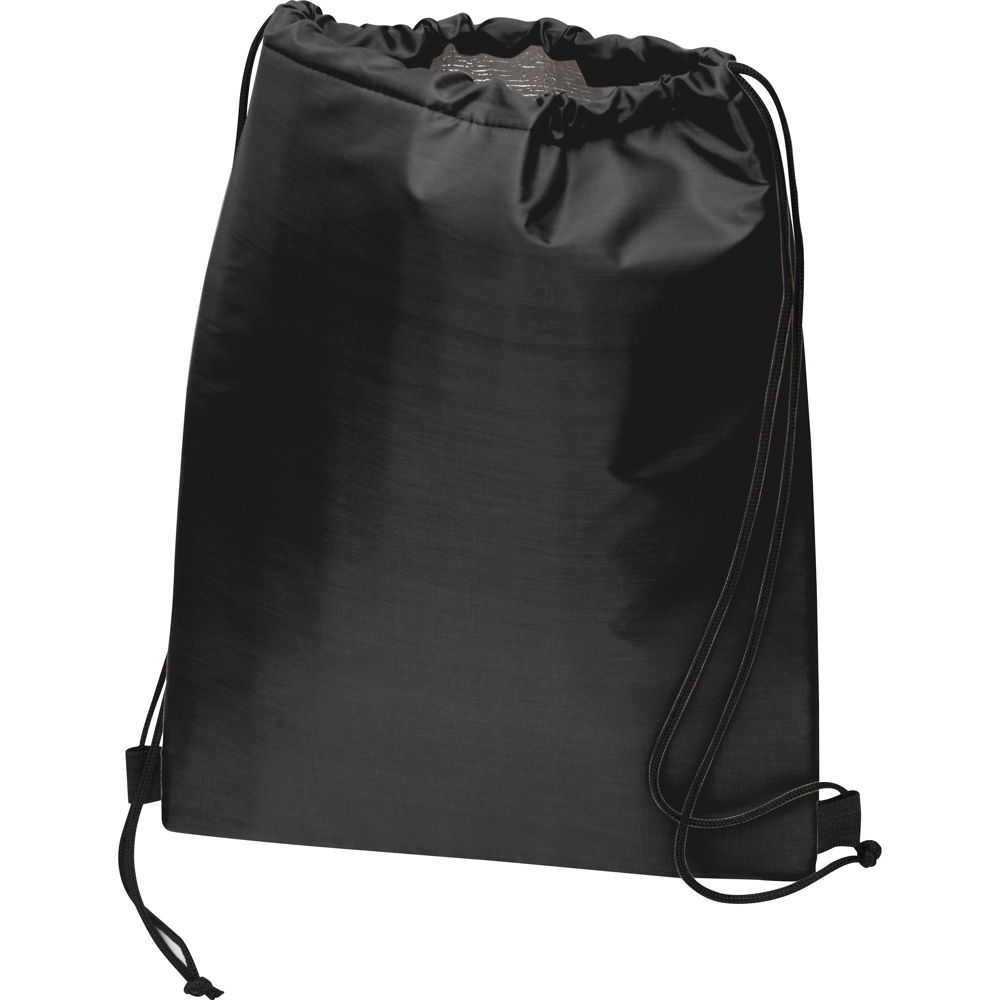 Polyester gymtas - zwart