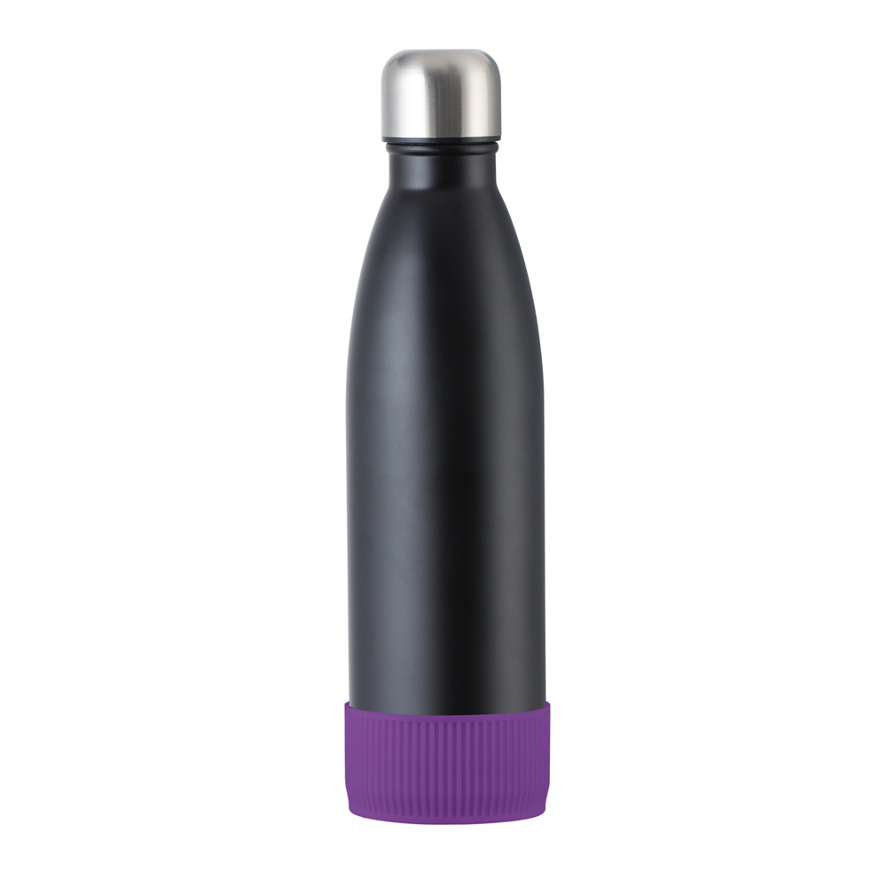 Fles RETUMBLER-myTOULON - paars, zwart, zilver