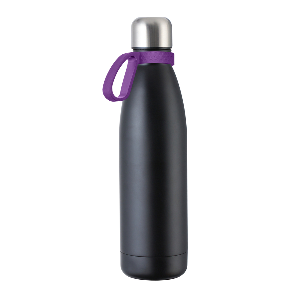 Fles RETUMBLER-myTOULON - paars, zwart, zilver