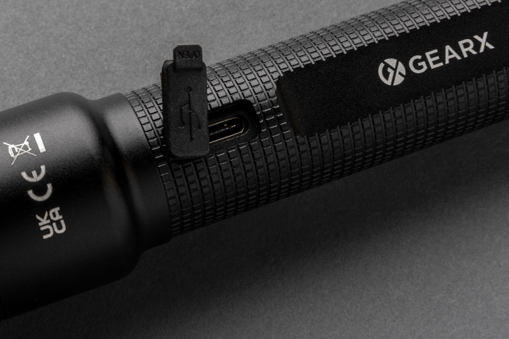 Gear X RCS gerecycled aluminium USB-oplaadbare zaklamp large