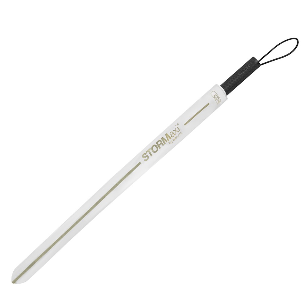 STORMaxi - Arodynamische stormparaplu - Handopening - Windproof -  92 cm - Wit
