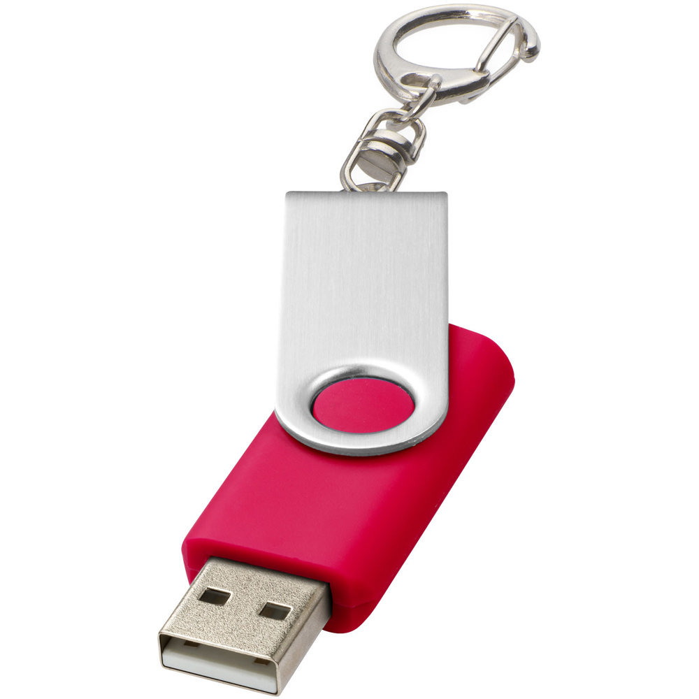 Rotate USB met sleutelhanger - Magenta