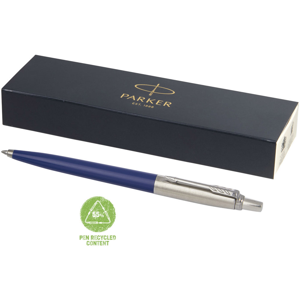 Parker Jotter gerecyclede balpen (zwarte inkt) - Marineblauw