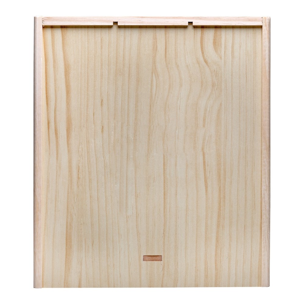 Wijnkist met schuifdeksel - Hout