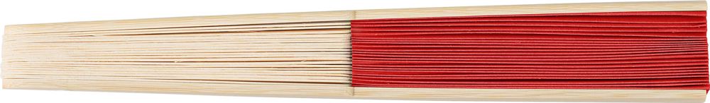 Bamboe handwaaier Elio - Rood