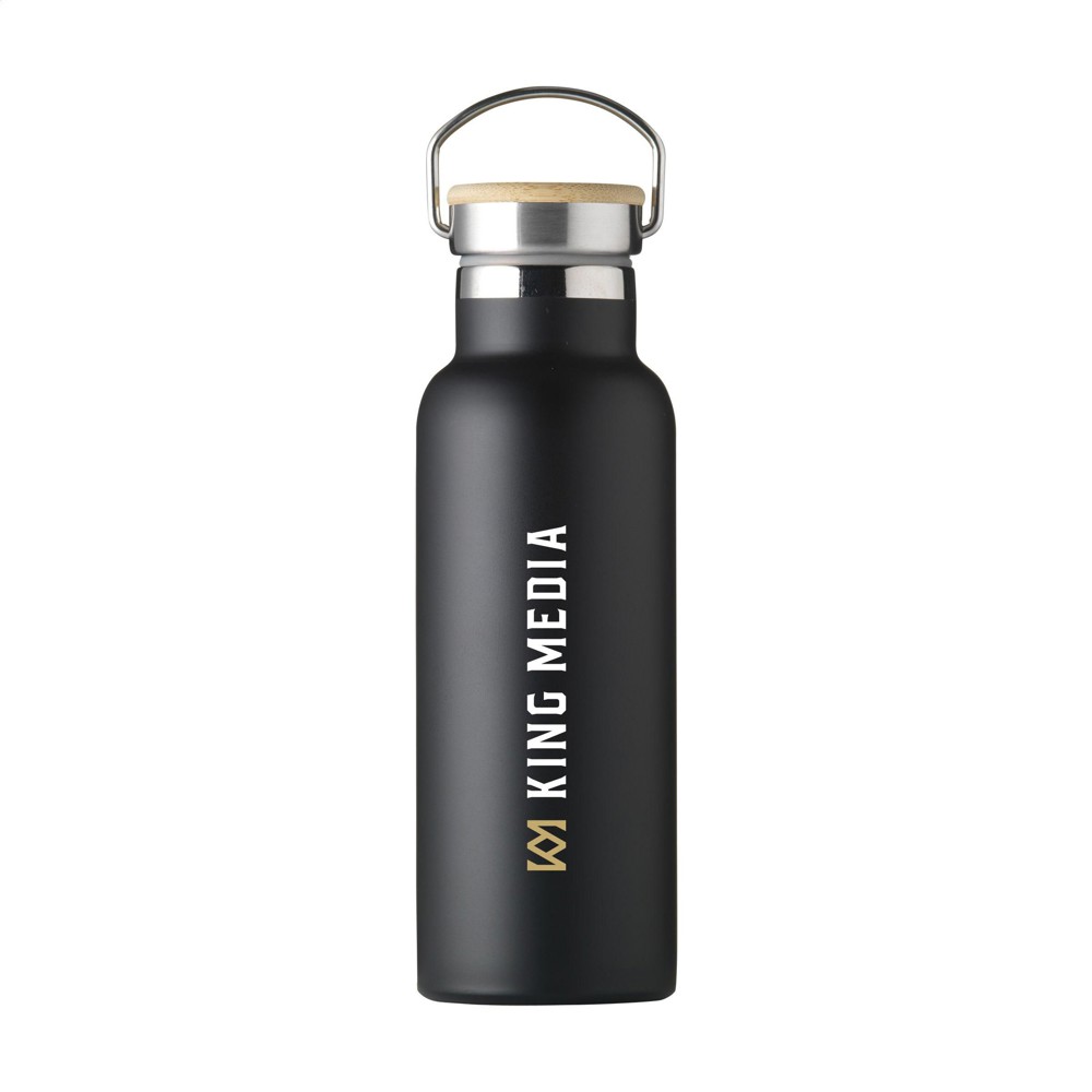 Nordvik RCS Recycled Steel 500 ml drinkfles - zwart