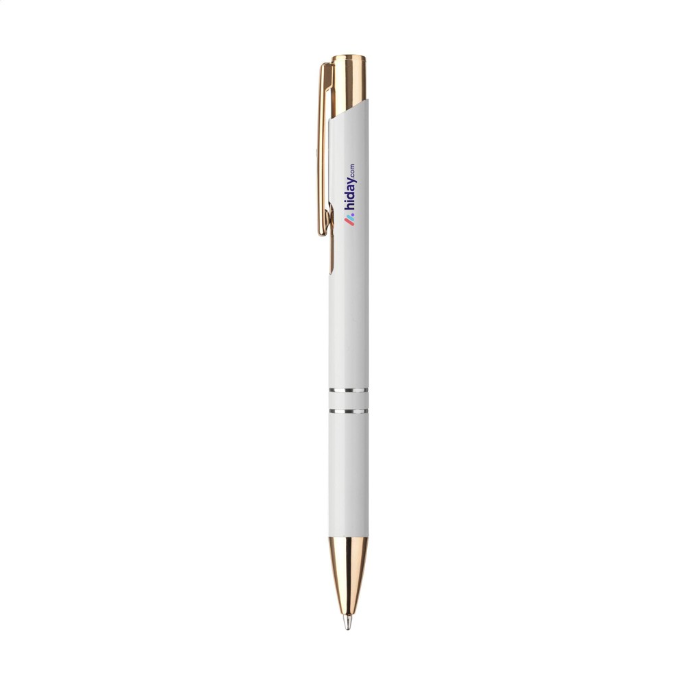 Ebony RCS Recycled Alu Rose Gold pennen - wit