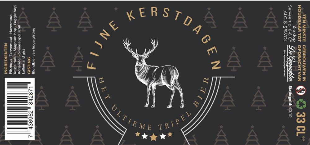 Kerstbier Rendier Tripel 33 cl