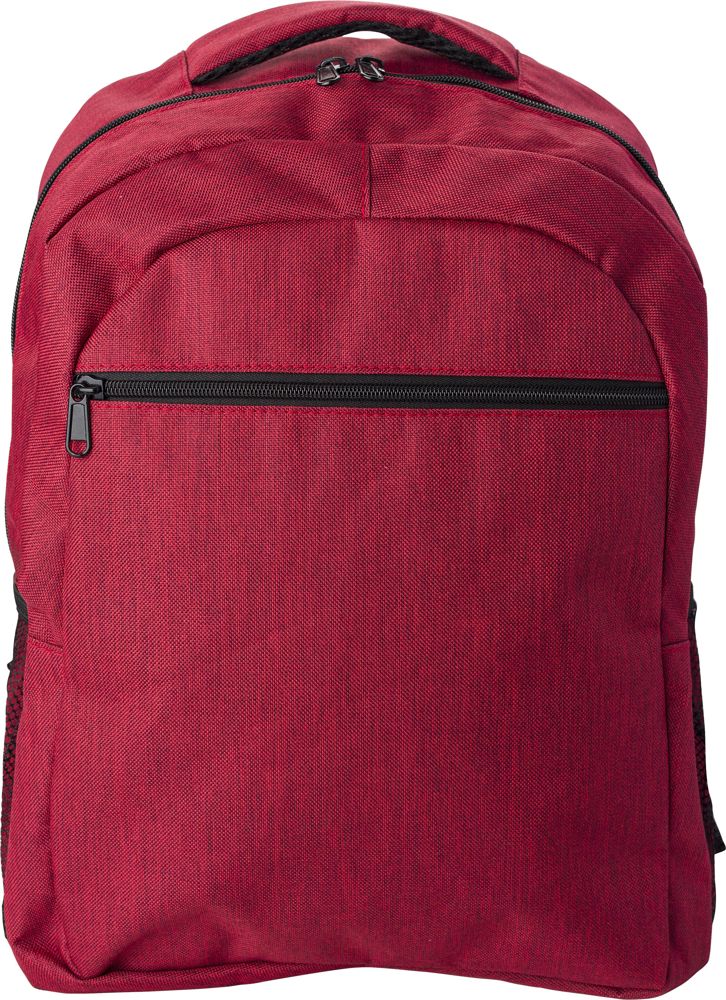 Polyester rugzak (600D) Glynn - Rood
