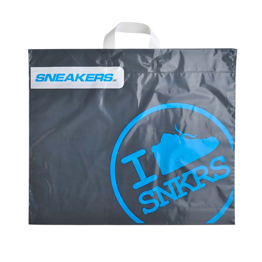 Plastic tas 56 x 45 x 7,5 cm, 48 micron, biologisch afbreekbaar, lushandvat, 2 zijden
