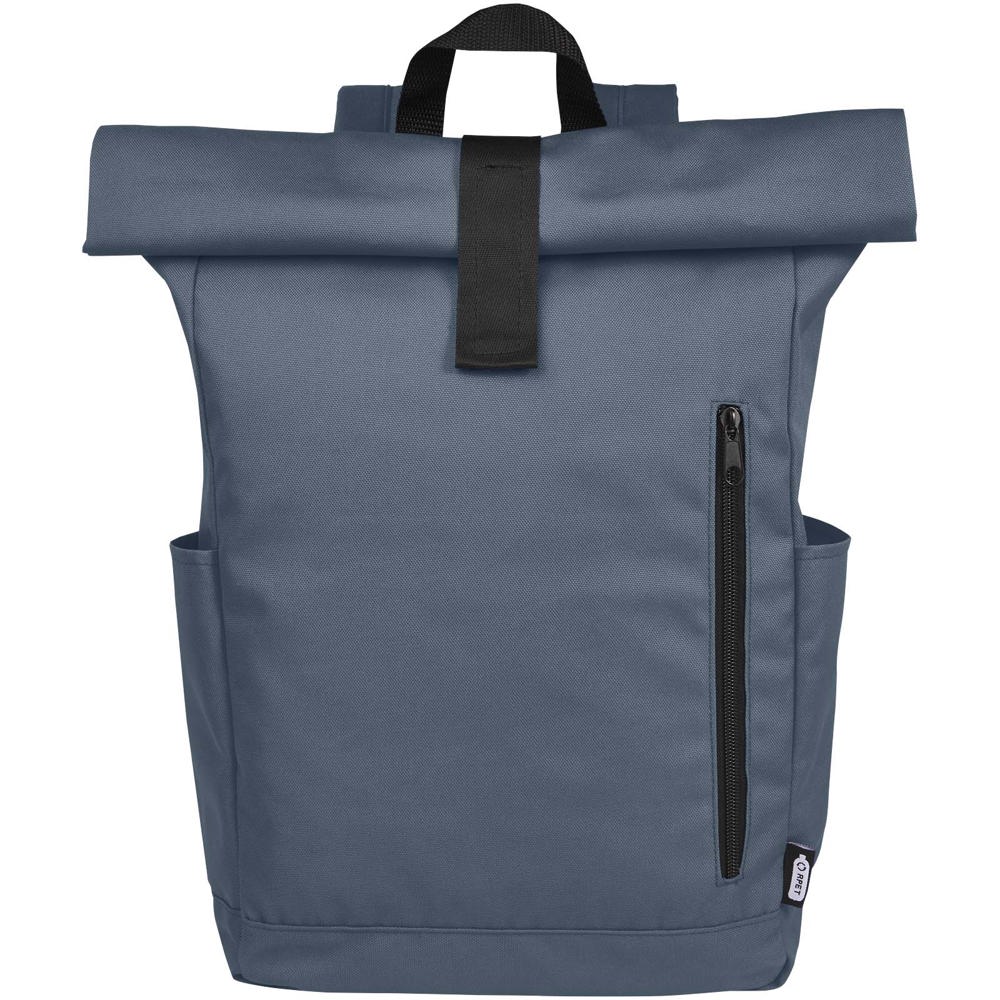 Byron 15,6" rugzak van GRS RPET met opgerolde bovenkant 18 L