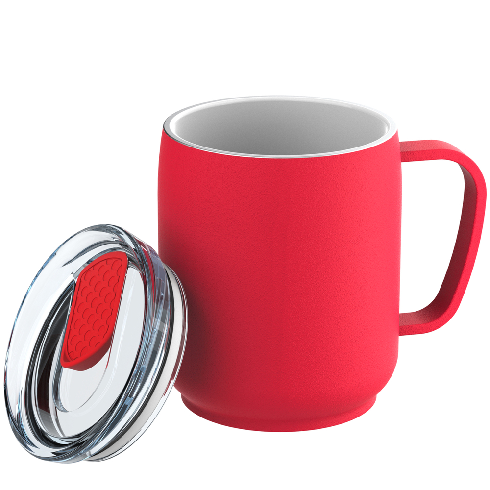 Thermobeker RETUMBLER-myNIZZA CERAMIC - rood, transparant