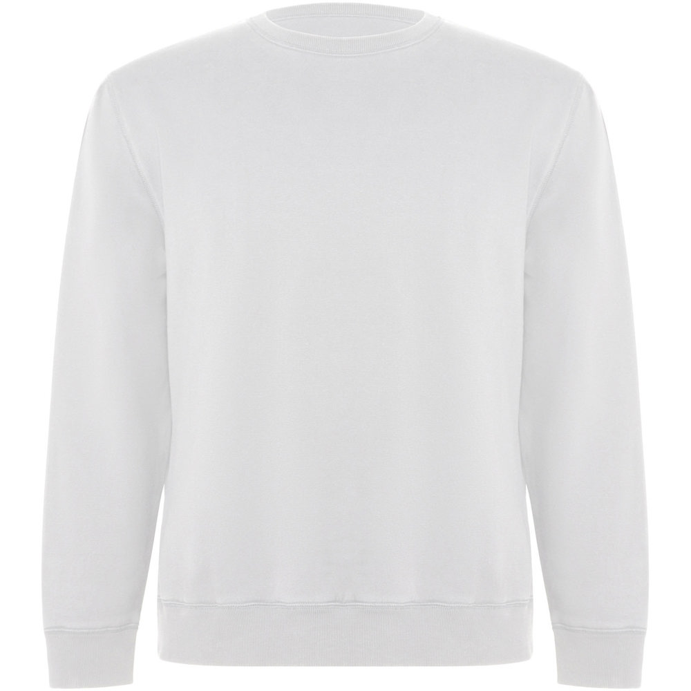 Batian 300 g/m² biologisch katoenen uniseks sweater met ronde hals - Wit