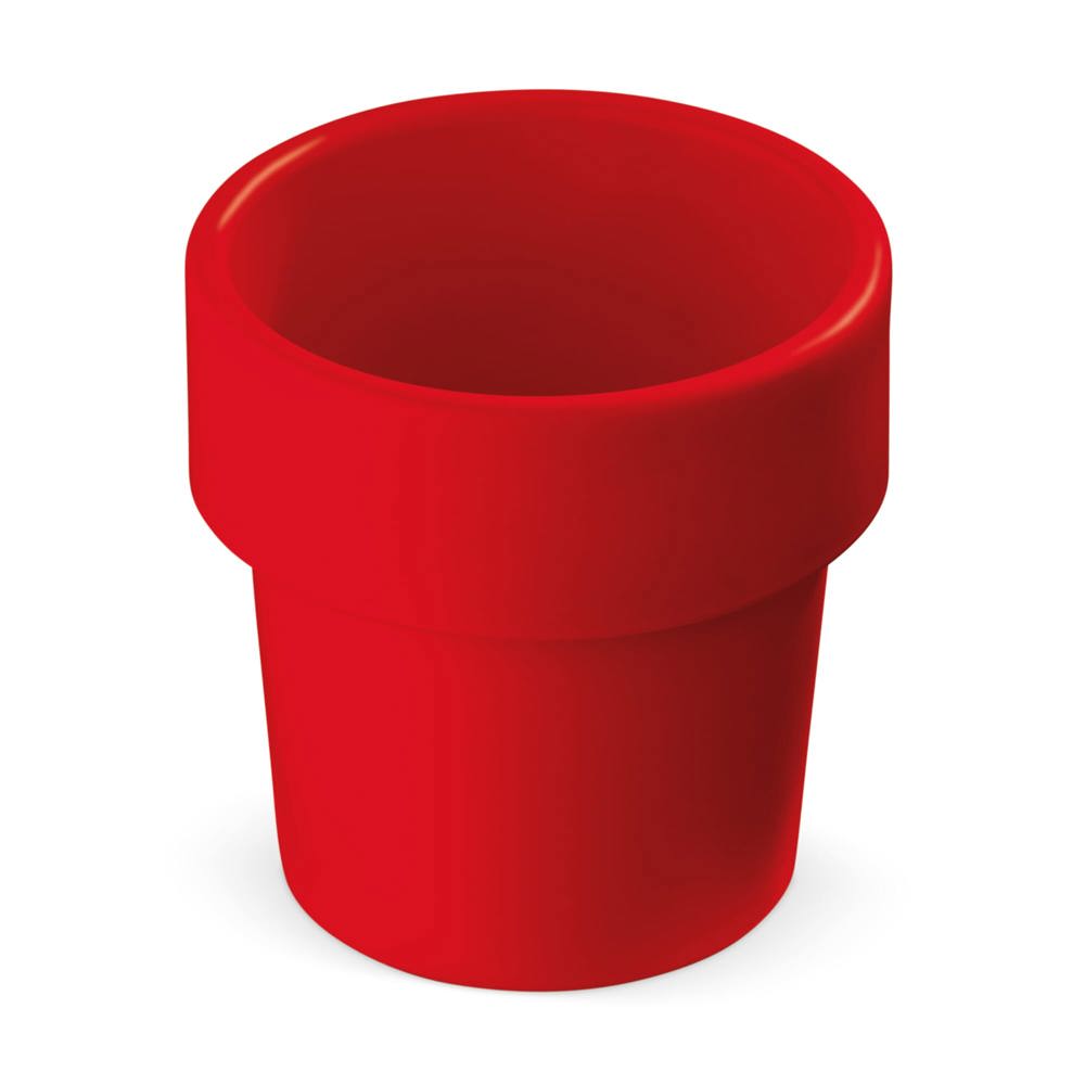 Hot-but-cool beker met aardbeien zaadjes - Rood