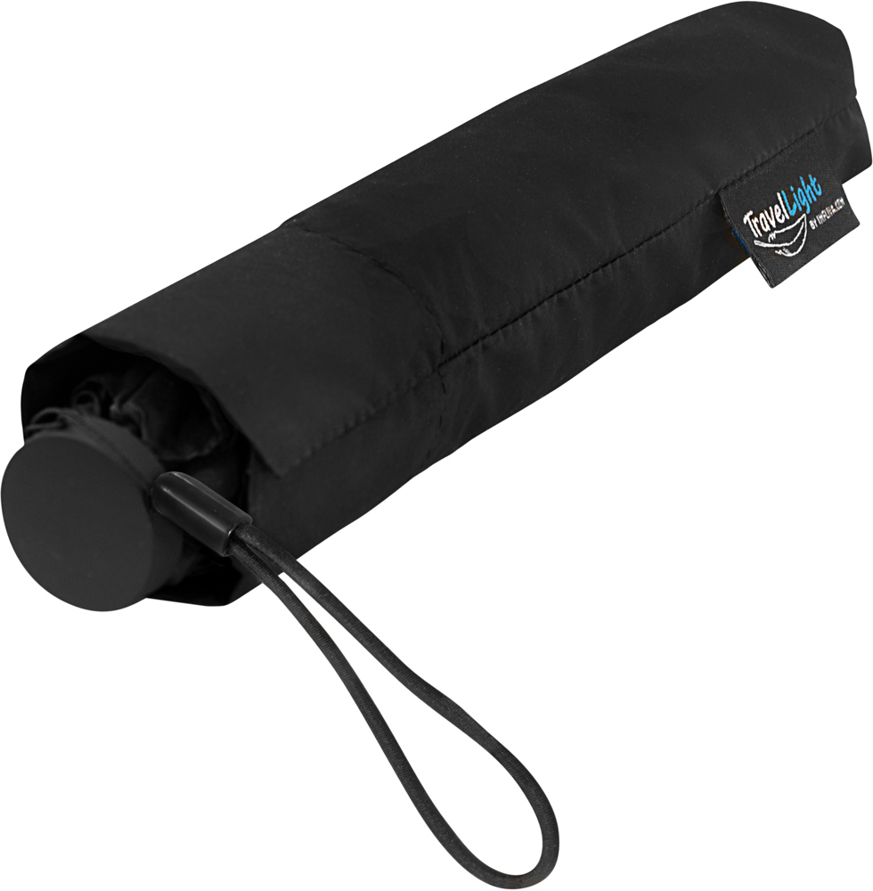 MINIMAX - Extreem lichte opvouwbare reisparaplu - Handopening - Windproof -  90 cm - Zwart