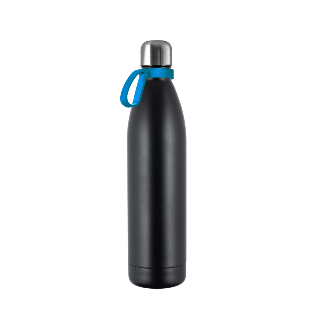 Thermofles RETUMBLER-NIZZA XL - zwart, zilver, cyaan