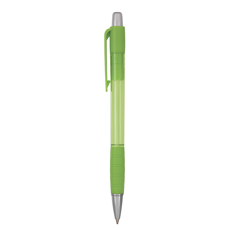 Striped Grip pen - Limegroen