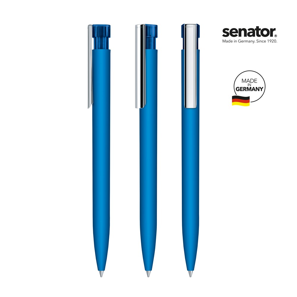senator® Liberty Soft Touch MC  retractable pen - blauw 2935