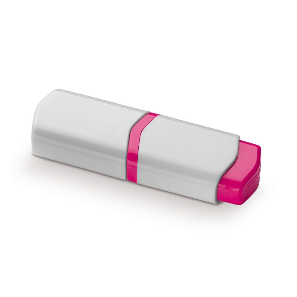 Tekstmarker mini - Wit / Roze