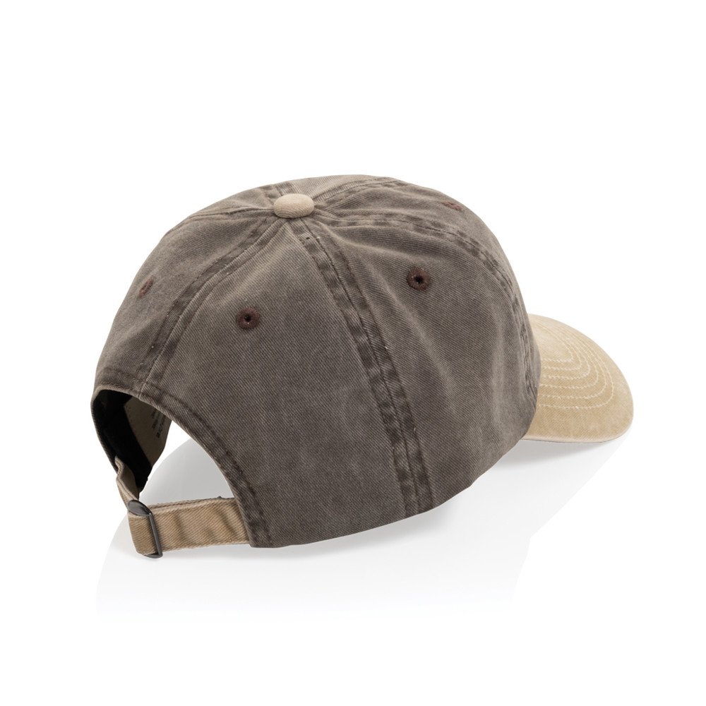 BEAU AWARE™ Washed 6 panel 270gsm cotton twill two tone cap