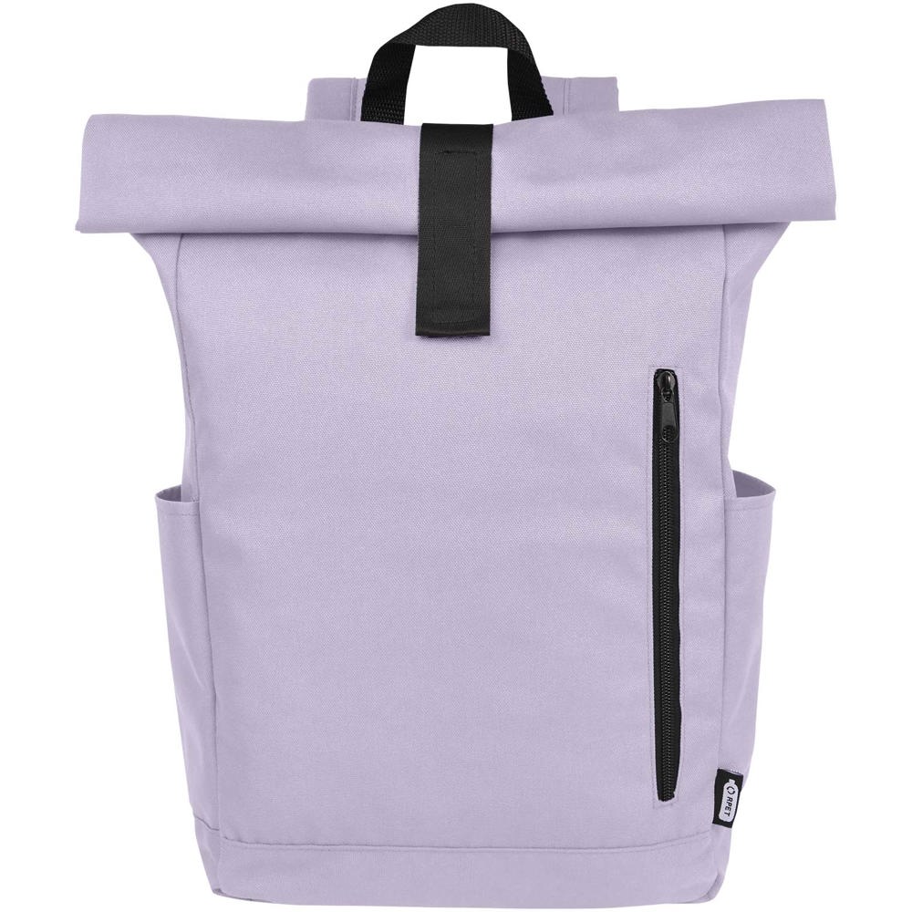Byron 15,6" rugzak van GRS RPET met opgerolde bovenkant 18 L