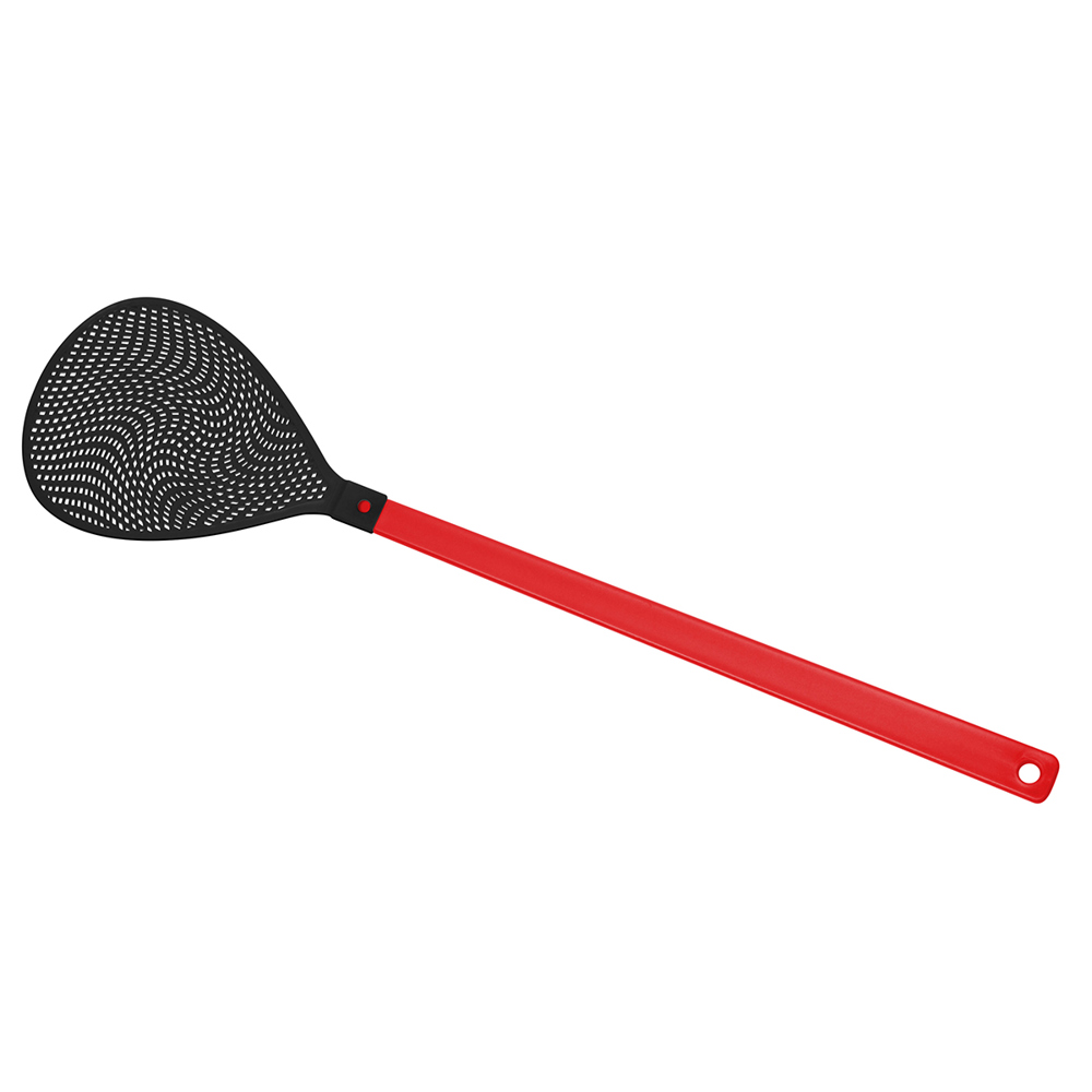 Vliegenmepper "ovaal" - Rood/Zwart