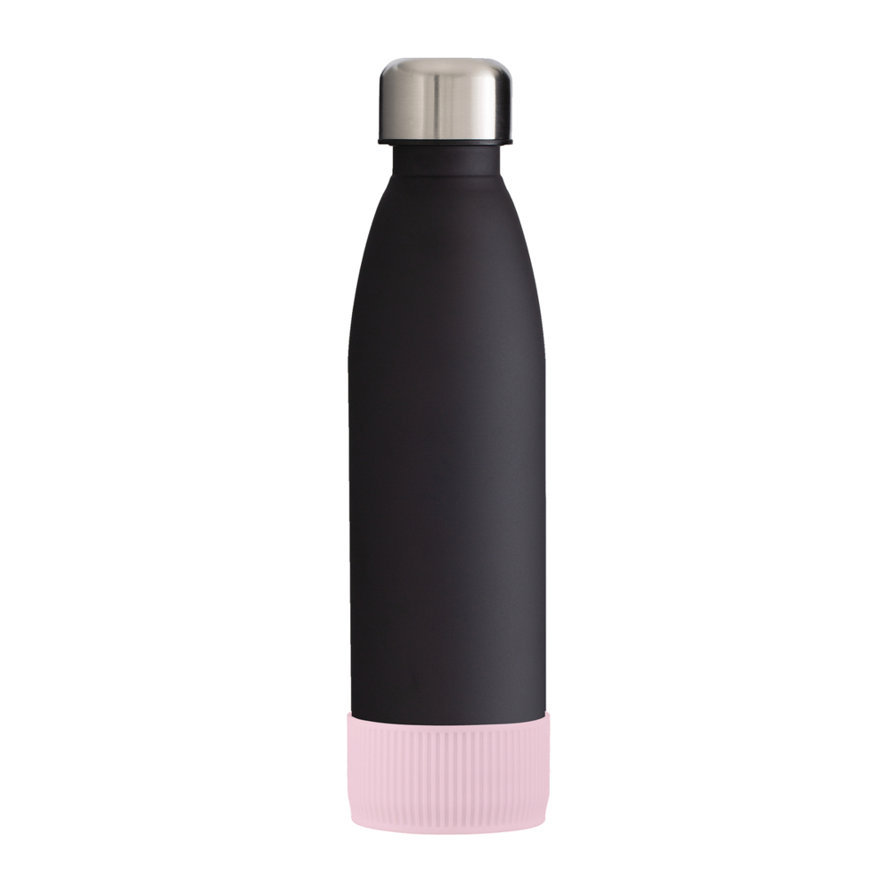 Fles GLASS - lichtmagenta, roze, zwart