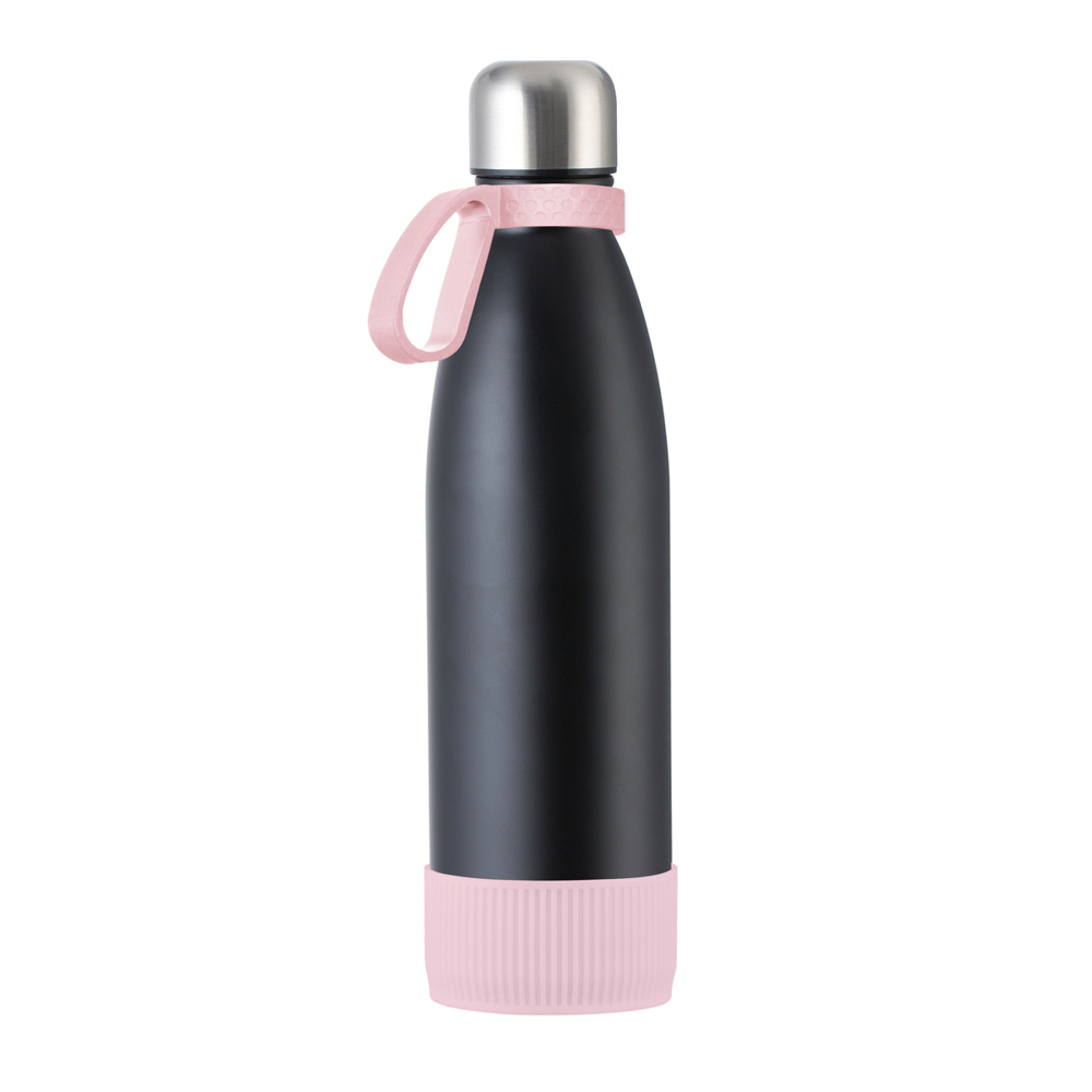 Fles RETUMBLER-myTOULON - lichtmagenta, roze, zwart, zilver