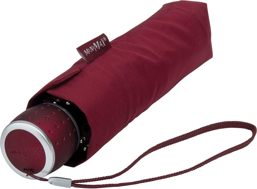 MINIMAX - Opvouwbaar - Handopening - Windproof -  100 cm - Bordeaux rood