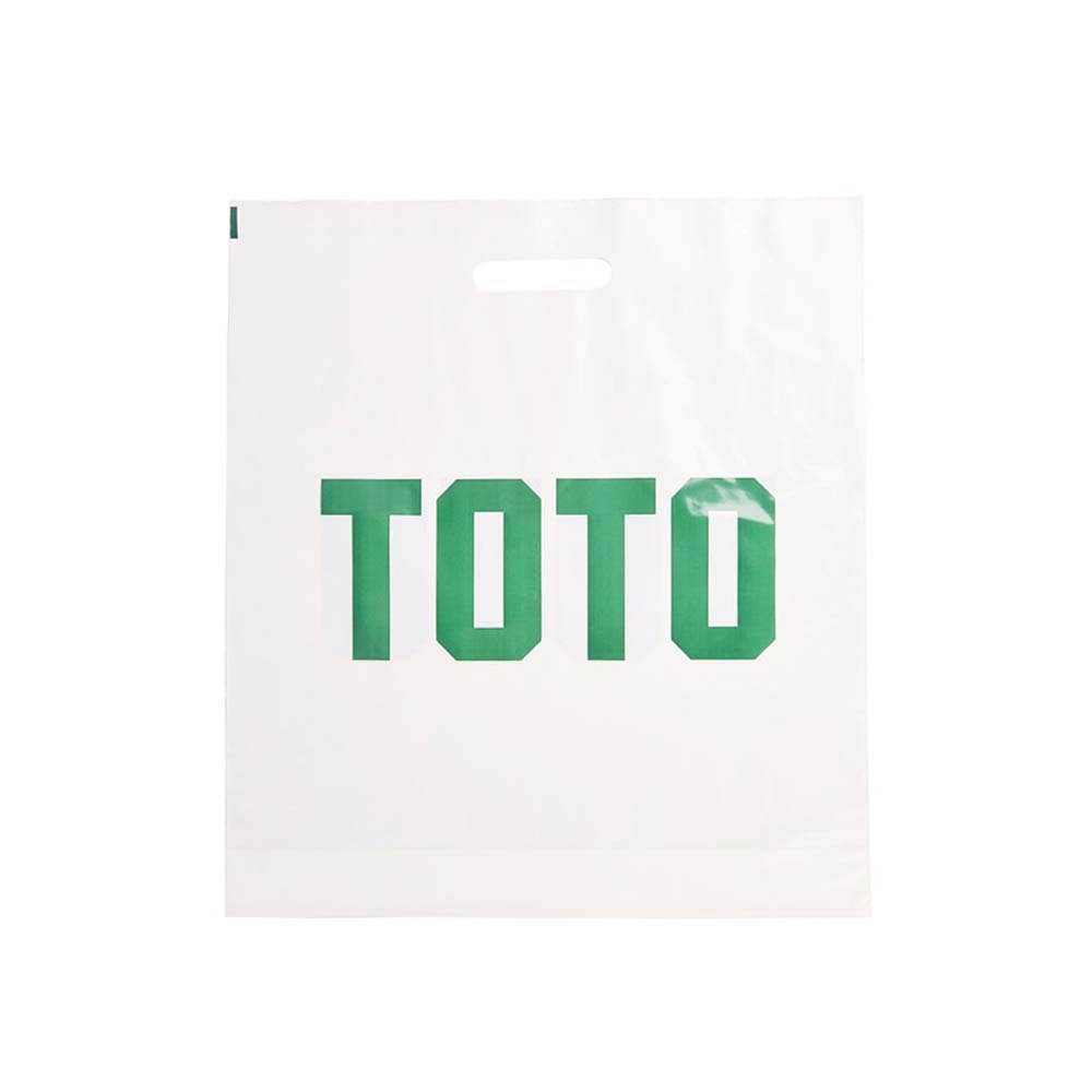 Plastic tas, 40 x 45 x 7,5 cm, 48 micron, ldpe, stanshandvat, 2 zijden