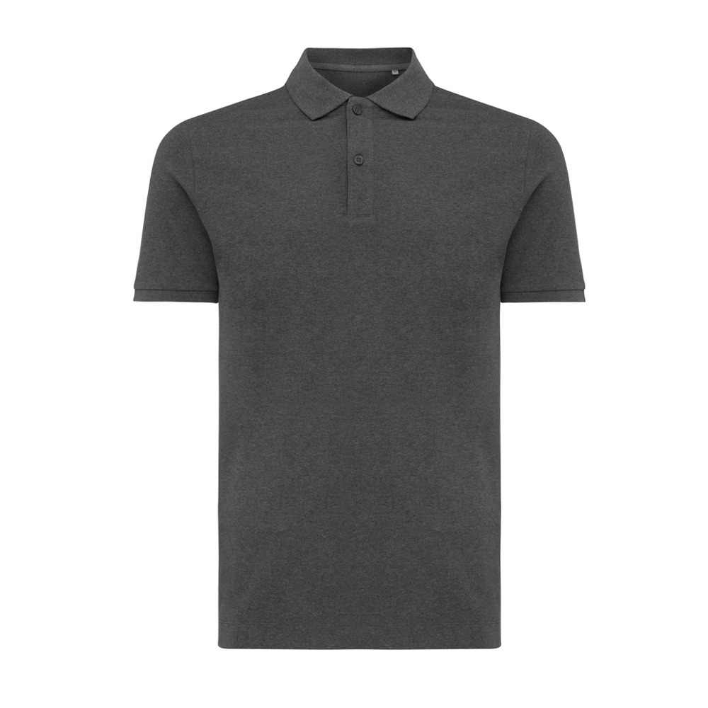 IQONIQ Yosemite gerecycled katoen pique polo - heather anthracite (± PMS heather anthracite)