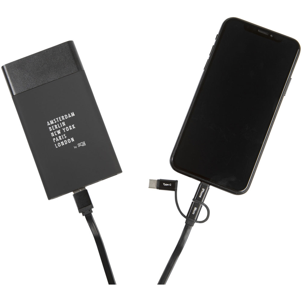 SCX.design P20 5000 mAh oplichtende slimme powerbank