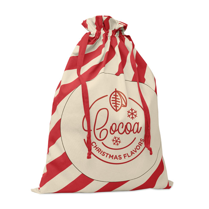 LAUKKU - Grote katoenen tas kerstmotief