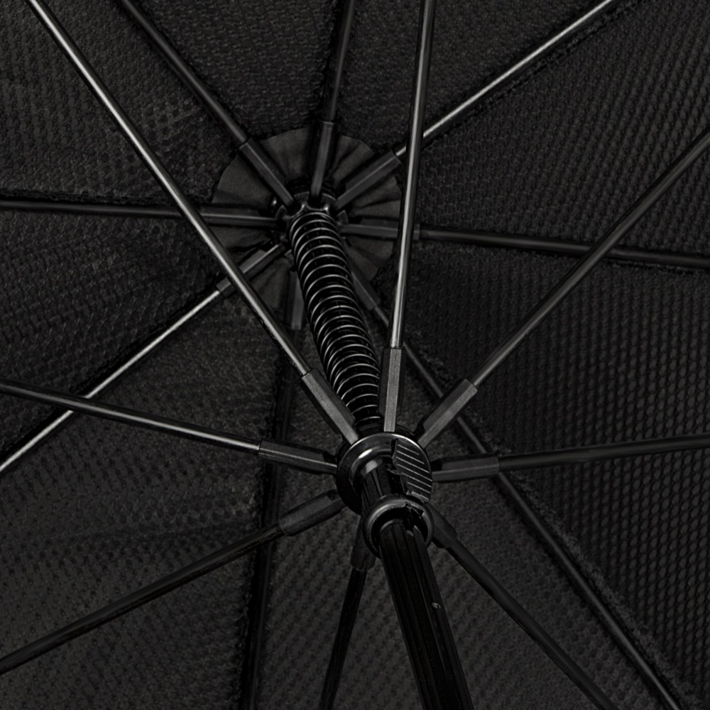 FALCONE - Storm paraplu XXL - Handopening - Windproof -  140 cm - Zwart