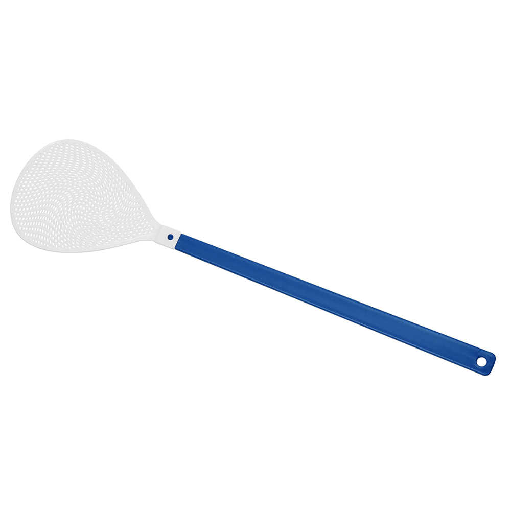 Vliegenmepper "ovaal" - blauw/wit