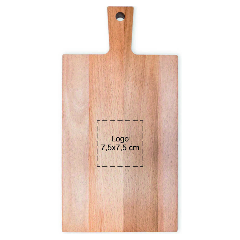 Plank met handvat zonder sapgeul beuken 37x19 cm
