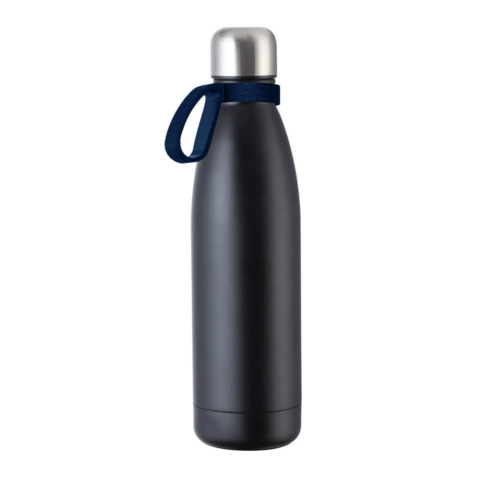 Fles RETUMBLER-myTOULON - donkerblauw, zwart, zilver