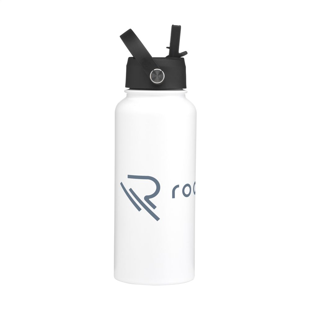 Eddy RCS Recycled Steel Bottle 900 ml thermosfles - Wit/Wit