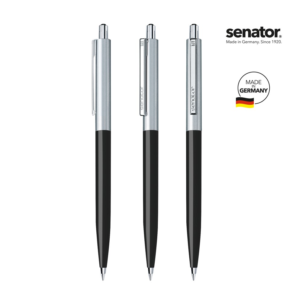 senator® Point Metal  retractable pen - zwart