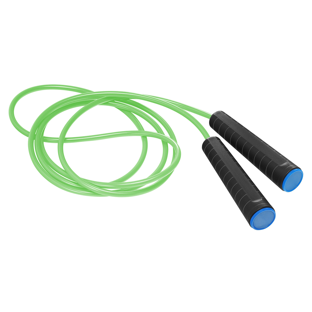 Springtouw - zwart/blauw/neongroen